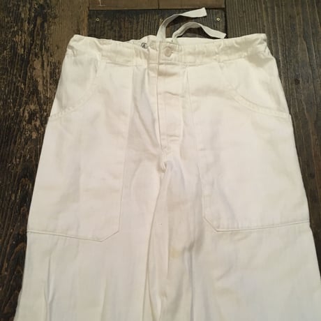 [USED] チェコ軍  コックパンツ WHITE