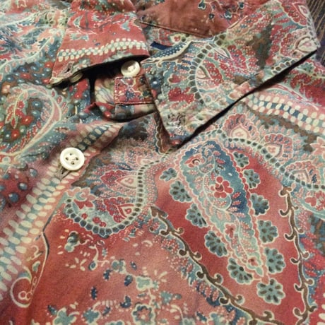 [USED] Ralph Lauren ペイズリーB.D.シャツ