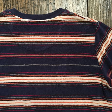[USED]  パイル素材のボーダーTee