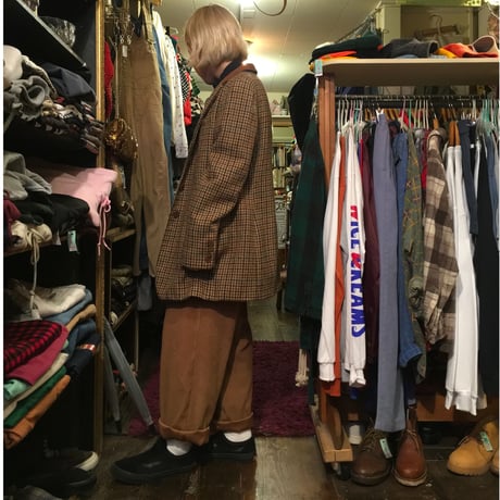 [USED]  Ralph Lauren チドリ柄  LONGシルエット JKT