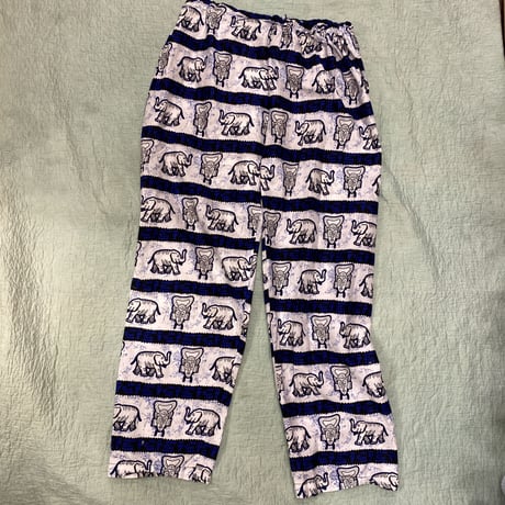 [USED] アフリカンバティック ゾウさんPANTS