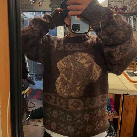 [USED] WOOLRICH  ワンちゃん ニット