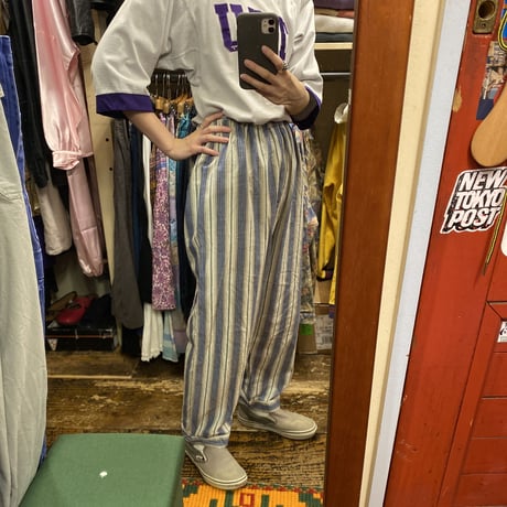 [USED] VINTAGE ストライプパジャマPANTS♡