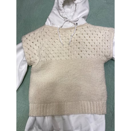 [USED] 白ニットベスト