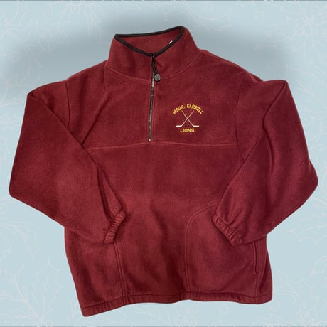 [USED] WINE RED HALF ZIP フリース🏑❤️