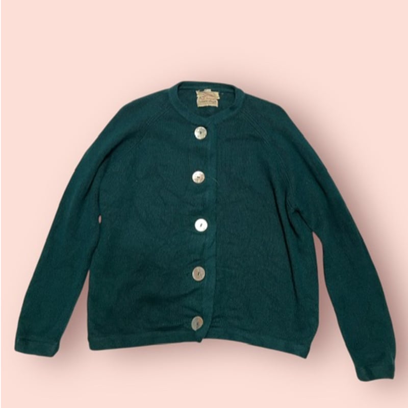 vintage ヴィンテージ　カシミア　カーディガン　古着 COLUMBIA KNIT】ヴィンテージ ウールカーディガン【1960's-】Vintage