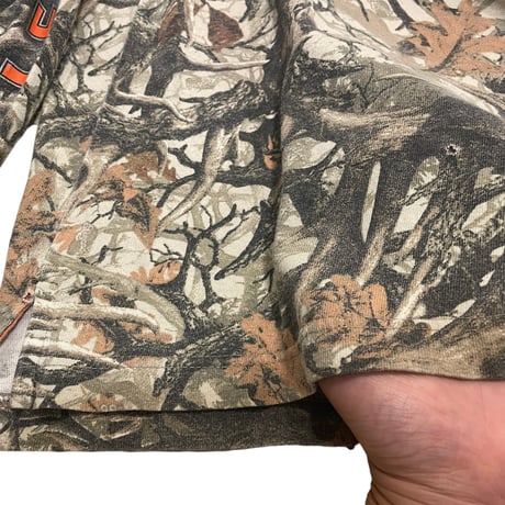 [USED] 袖プリ RealTree CAMO ロンTee