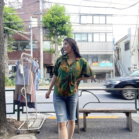 [USED] good nature レーヨンシャツ