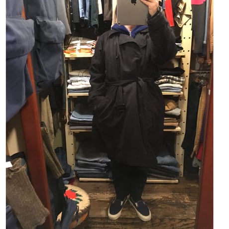 [USED]  "LONDON FOG" トレンチコート BLACK
