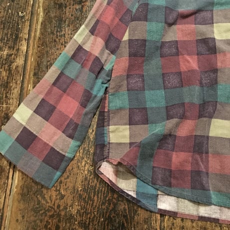 [USED] プルオーバー  ネル  made in USA.