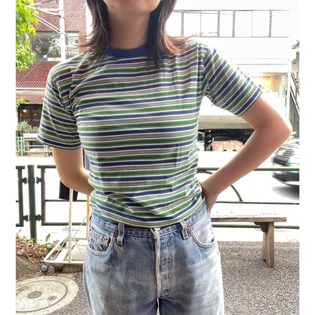 [USED]ボーダー チビtee