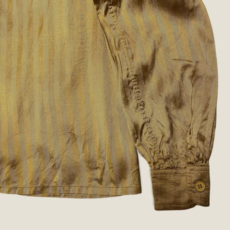 [USED] LANVIN NO-COLLAR SILK SHIRT！