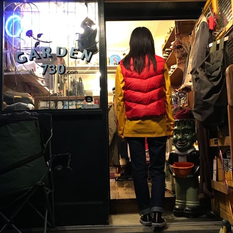 [USED] vintage CAMPUS ちび丈ダウンVEST