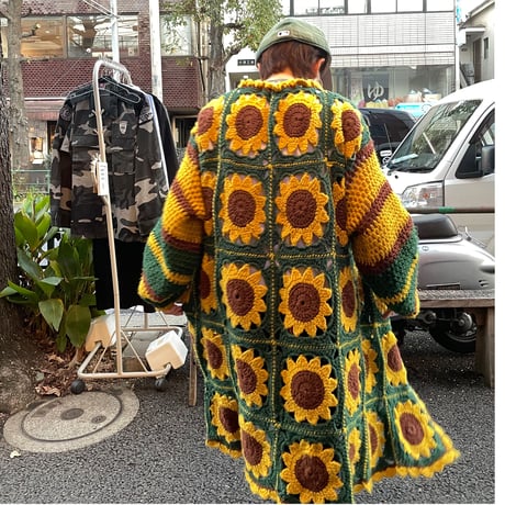 [USED]ひまわり🌻 ニットガウンコート