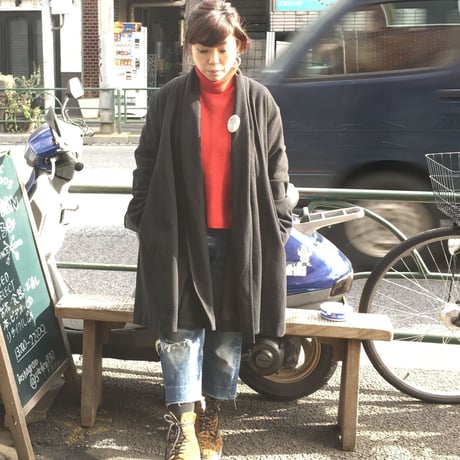 [USED]フリース風  ガウンコート