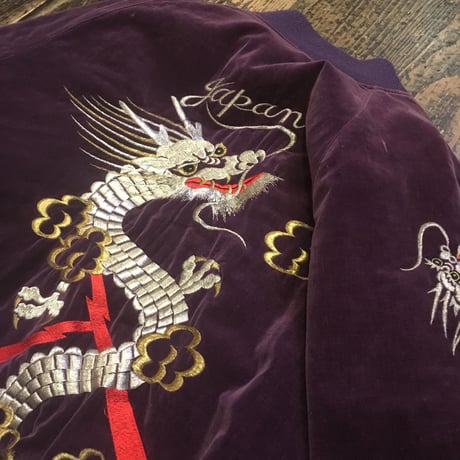 [USED] ベロアスカジャン パープル