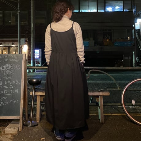 [USED] 黒ストラップワンピース