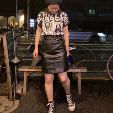 [USED] REALレザーミニスカート