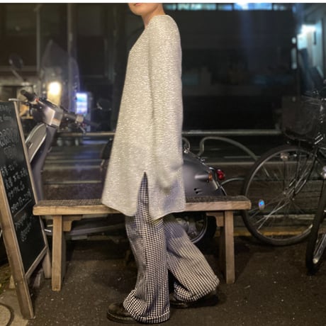 [USED] キラキラ銀糸ニット