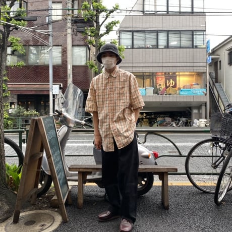 [USED]90‘s "Eddie Bauer" チェックB.Dシャツ