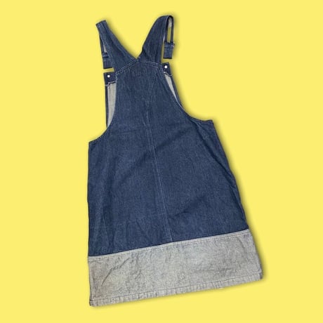 [USED] DENIM♡切り替えサロペットスカート