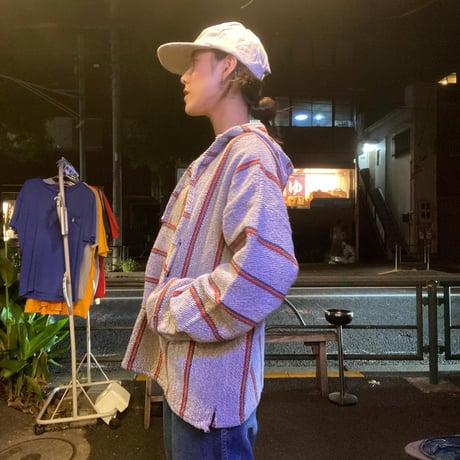 [USED] ストライプ♡メキパ〜  BLUEGRAY