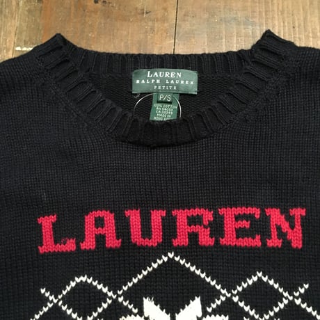 [USED]  Ralph Lauren かわいいロゴKnit