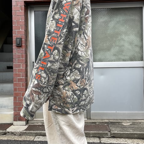 [USED] 袖プリ RealTree CAMO ロンTee