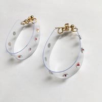 [BENICOTOY] クリア ぐるり ピアス  1ペア