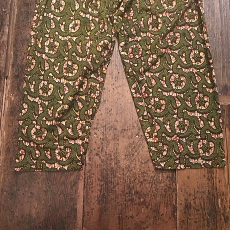 [USED]  AFRICAN つた模様パンツ
