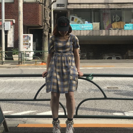 [USED] ネル半袖ワンピース