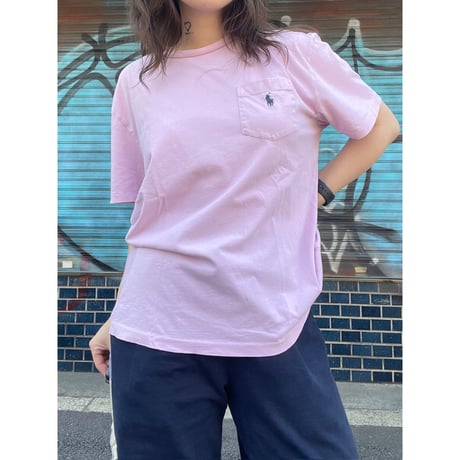[USED]  POLO RALPH LAUREN  Tee  (PINK)
