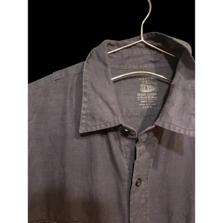 [USED] J.CREW BLACK LINEN シャツ