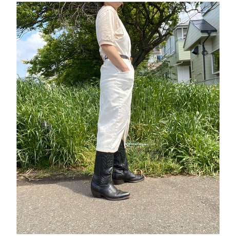 [USED]  WHITE DENIM ワンピース