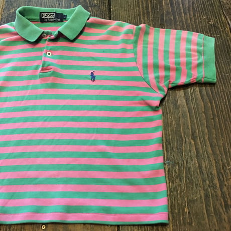 [USED]Ralph Laurenミニ丈ボーダーポロ