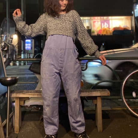 [USED] モノクロショート丈ニット