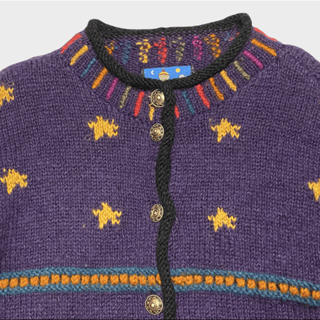 [USED] レインボー🌟WOOL KNIT カーディガン