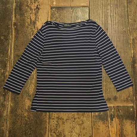 [USED]Ralph LaurenサラサラボーダーTOPS