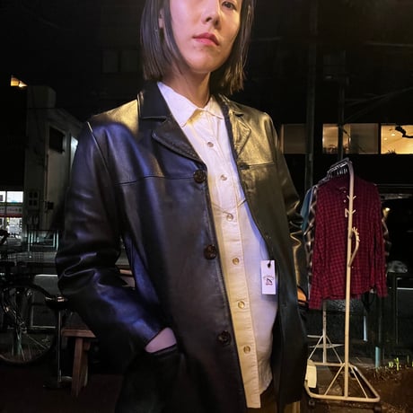 [USED] Real ラムLEATHER JKT Italy collection!