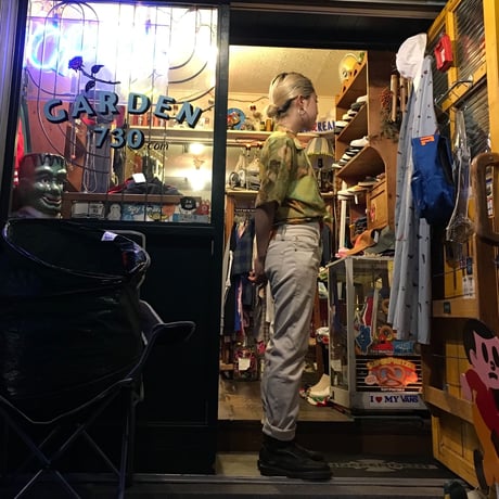 [USED] 淡い花柄 さらさらシャツ