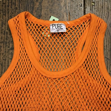 [USED] VIVID ORANGE! メッシュタンクトップ