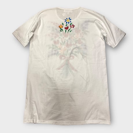 [USED] 花束イラスト💐Tシャツワンピース