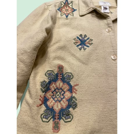 [USED] 刺繍 COTTON ジャケット