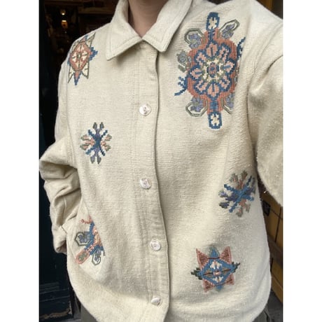 [USED] 刺繍 COTTON ジャケット