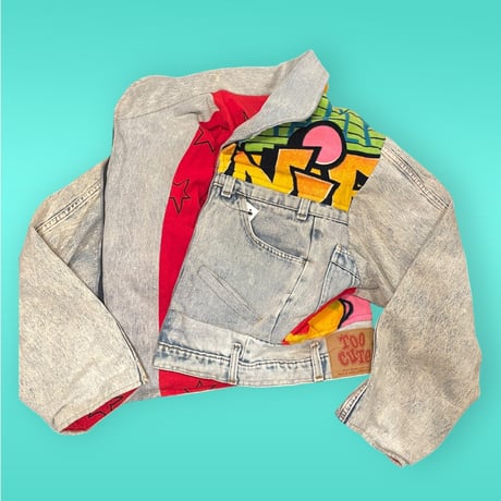[USED] 90's vintage remake BRAND "TOO CUTE" デニム JKT