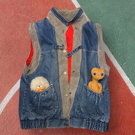 [USED]ベルト付きDENIME VEST