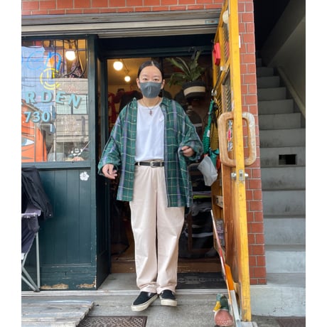 [USED] SILK チェックシャツ