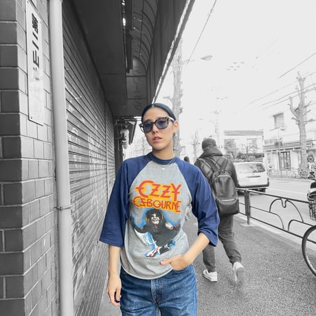 [USED] Vintage "Ozzy Osbourne" ラグラン　Tee