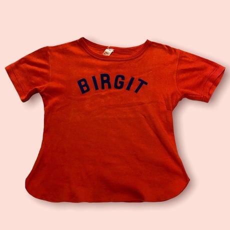 [USED]  EURO フロッキープリントGIRLS Tee