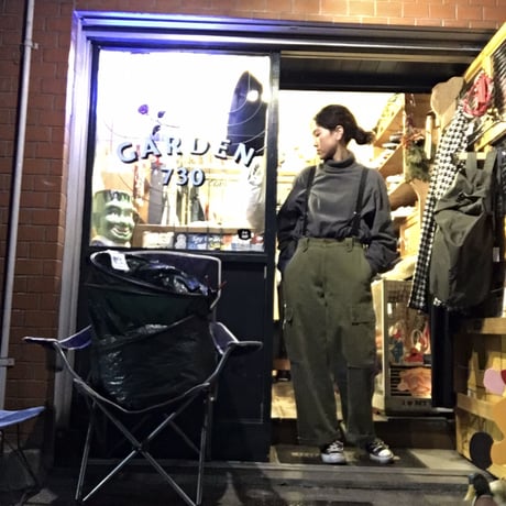 [USED] コットンカーゴパンツ (サスペンダー別売り)
